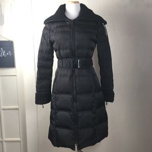 Laundry by Shelli Segal Long Black Down Jacket